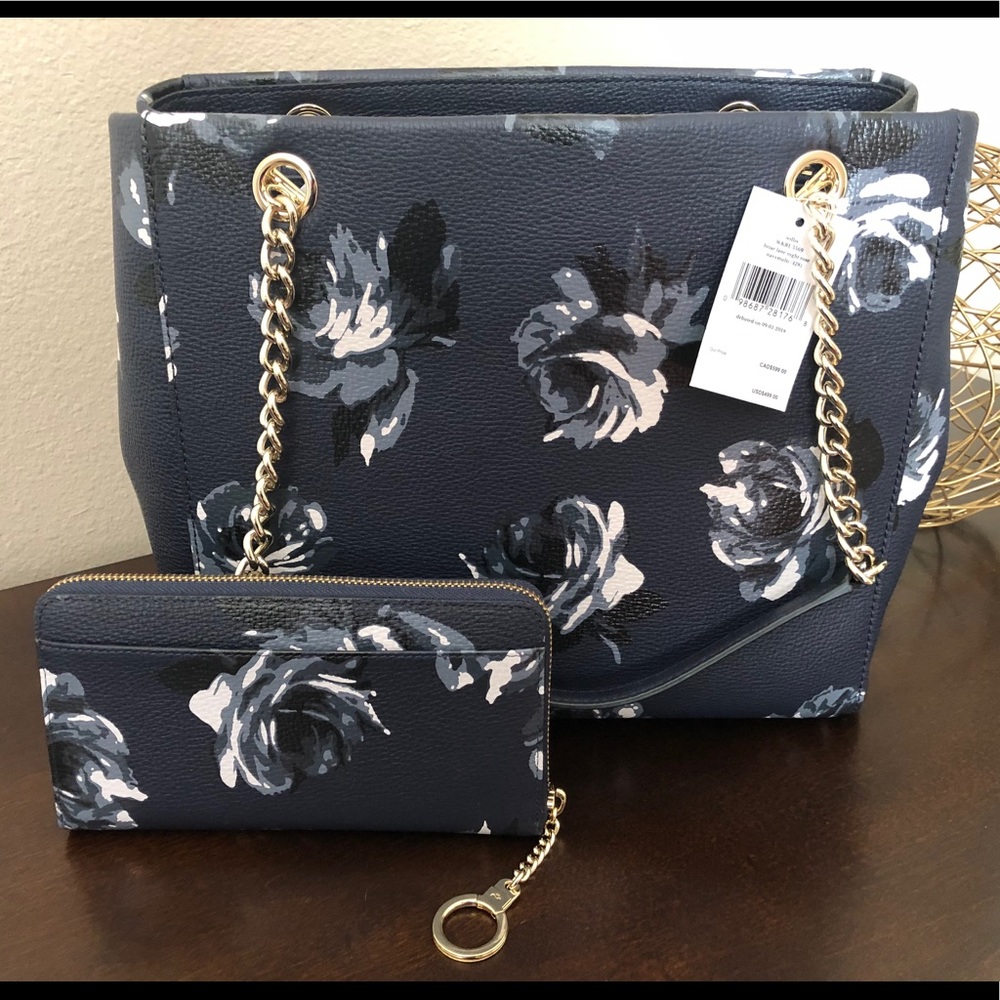 NWT Kate Spade Willis Night Rose Purse and Wallet - Picture 2 of 7